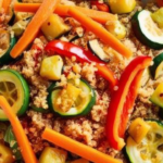 Receita de Quinoa com Legumes Crocantes